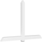 Ekena Millwork Eugene Architectural Grade PVC Gable Bracket, 96"W x 64"H x 4"D x 6"F, 16/12 Pitch GBP096X64X0406EUG00 - alternate 1
